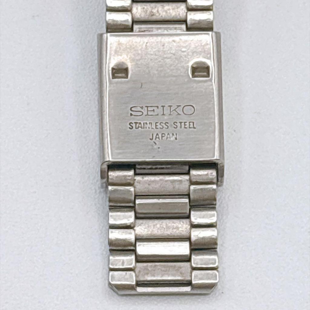 Used New battery working item SEIKO Vintage Watch 80s Gold Dial