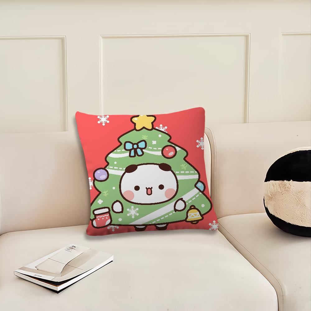 Cartoon dudu bubu Christmas tree cute cushion cover Pillow Cover Decoration Room Home Sofa living Office Car Nordic Simplicity