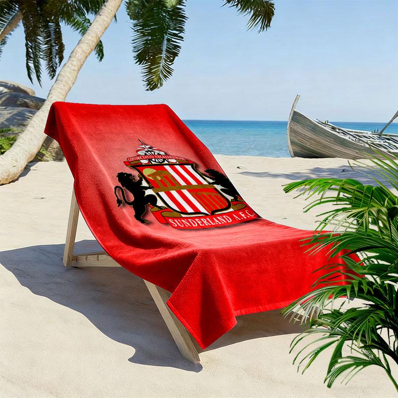 SUN logo Beach Towel, Large Soft Quick Dry Towel for Beach Camping Swimming