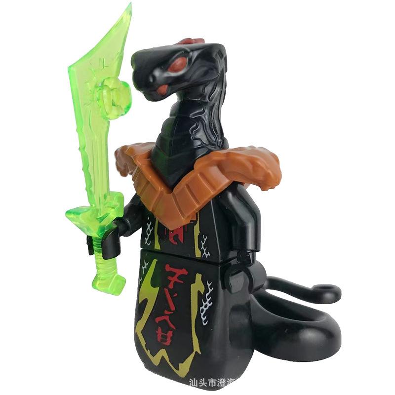 Villain Ninja Basilisk Tide Play Building Block Doll Assembly Educational Toys