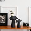 Creative Shapes Ceramic Vase Table Decoration Artwork Porcelain Floral Vases Artificial Flowers Decorative Flower Arrangement