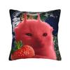 Pillow Case Space Banana Aliens Cat Square  Pillow Cover For Couch Sofa Bedroom Novelty Pillowcases