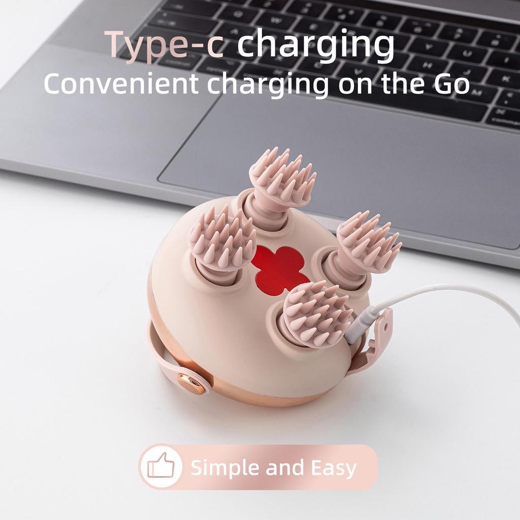 Portable Red Light Head & Pet Massager: Multifunctional Acupressure & Scalp Relaxation Tool