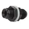 Fuel Cell Bulkhead Fitting with PTFE Washer Black Anodized 6061‑T6 Aluminum Alloy Connector for Most Fluid