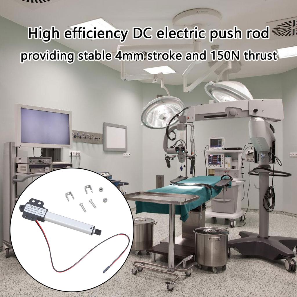 Small Electric Linear Actuator 24V Low Noise Short Circuit Protection Telescopic Small Motion Actuator Easy to Use