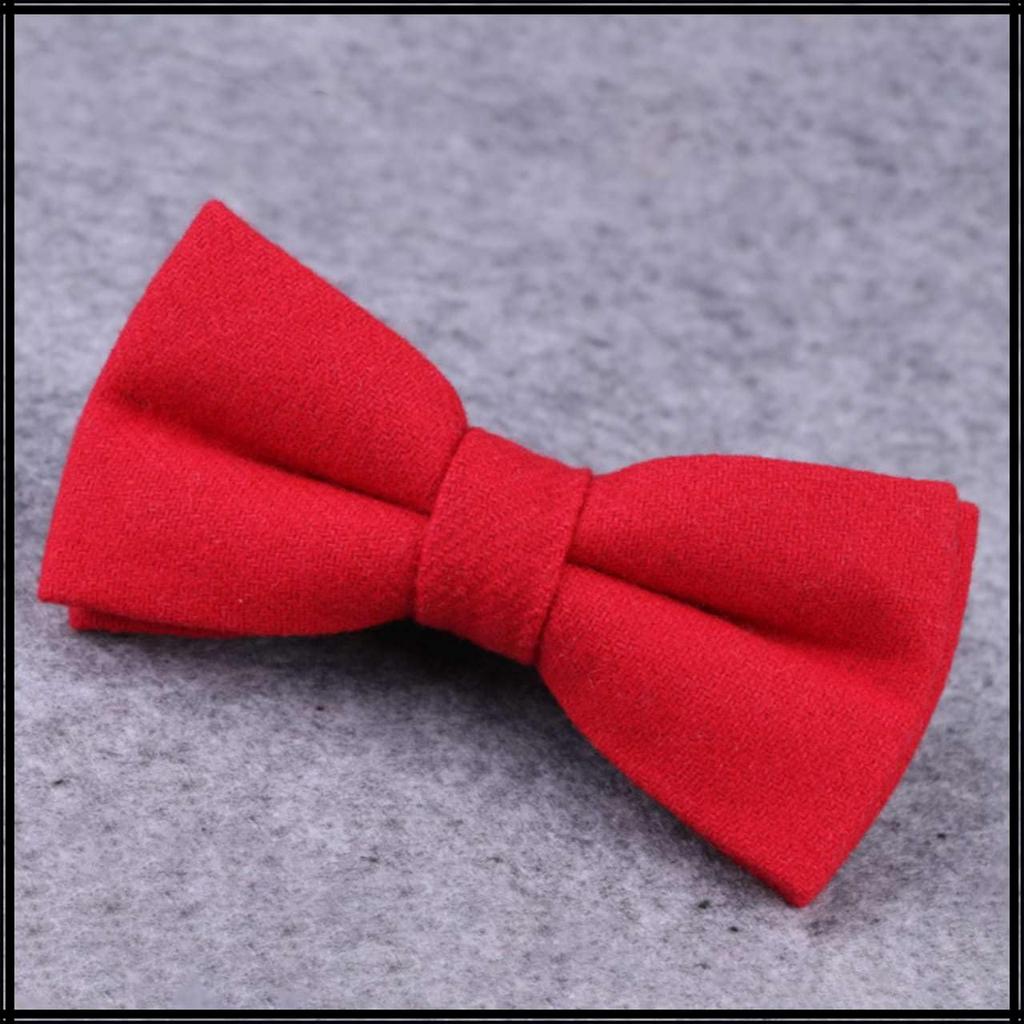 [White Fang] Bow Tie, Wool, Stylish, Formal, Casual, Wedding, Party, Men's NC122 (Khaki)