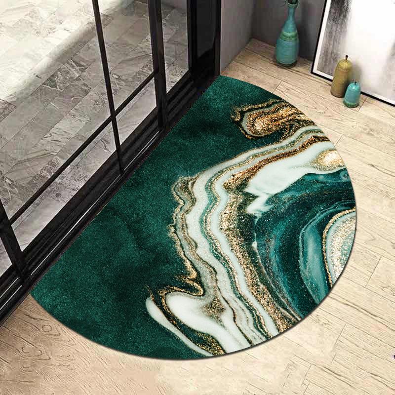 Half Circle Nordic Carpet Entrance Door Bathroom Absorbent Floor Mat Carpet Door Mat Household Anti Slip Mat