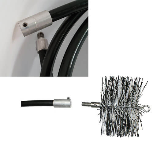 FireUp Flexi Flue Brush Kit (6" X 12")