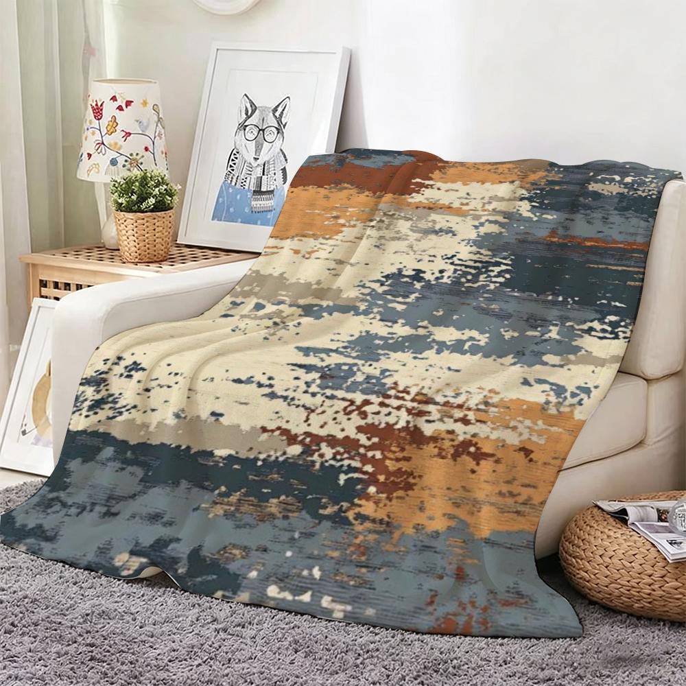 Vintage Abstract Modern Throw Soft Warm Throw Blanket For Bedroom Living Room Bed Travel Camping Picnic Gift