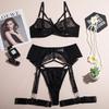 Lace Sexy Lingerie Transparent  Porno Lace Erotic Outfit Ladies Sexy Bra Set Romantic Fancy See Through Bra Panties Lingeries