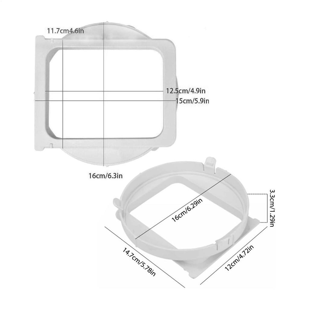 Portable Air Conditioner 15cm Exhaust Hose Coupler Window Seal Air Vent Exhaust Duct Pipe Hose Interface Connector Adaptor