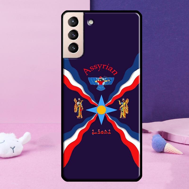 

Assyria Flag Assyrian Phone Case For Samsung Galaxy S25 Ultra S24 S23 Ultra S9 S10 S20 S21 S22 Plus S24 FE Cover Galaxy S24 FE