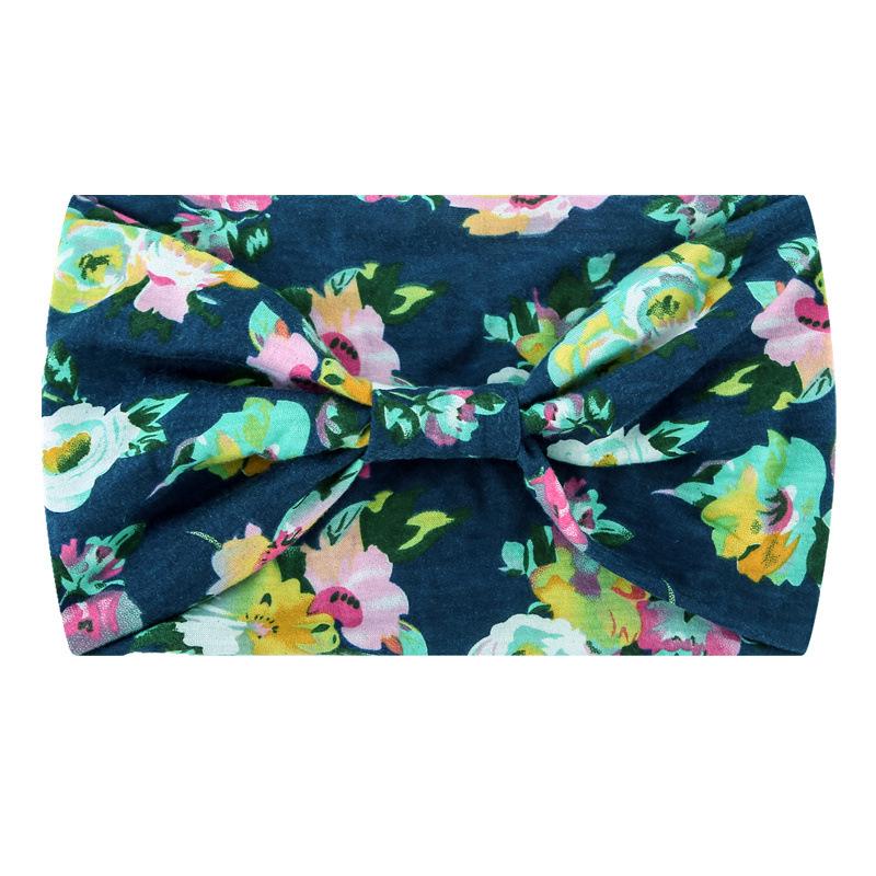 Bohemian Retro Yoga Headband - Wide-Brimmed, Sweat-Absorbent, Elastic Cotton Hair Accessory