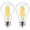 DiCUNO LED Bulbs, E26 Base, Warm White, 120W Equivalent, Edison 12W Filament Bulb, 1650lm, 2700k, Standard Bulb Shape, Clear, Energy Saving,