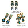 Rhinestone Blue Crystal Earring Sparkle Stud Earring Women Jewelry Drop Earring  Party