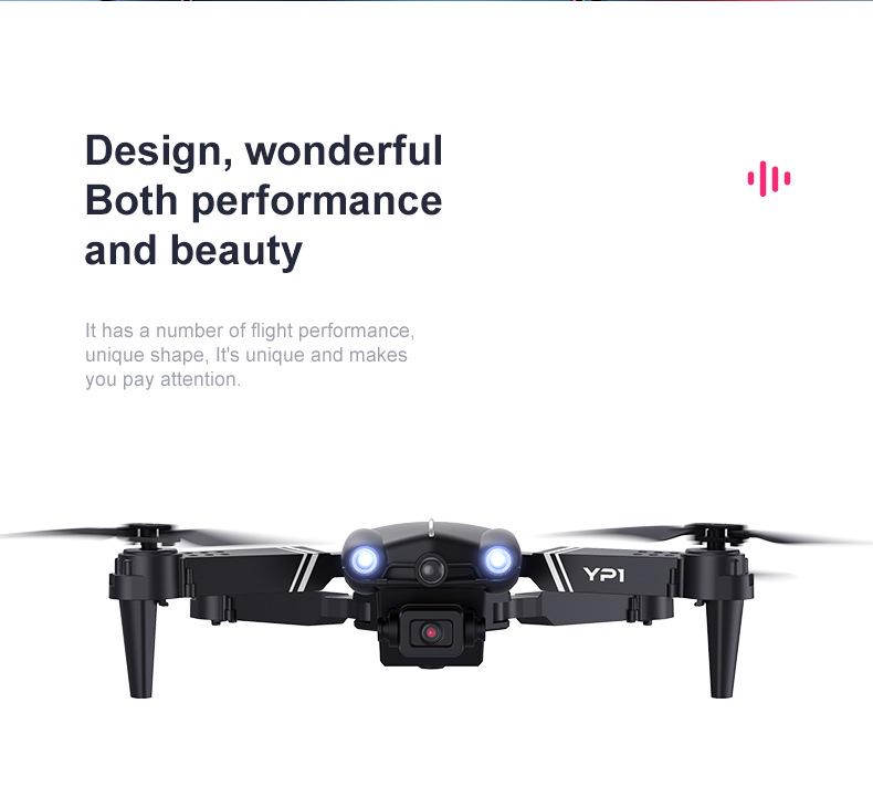 YP1 Drone HD: Dual Camera, Optical Flow Obstacle Avoidance, Remote Control Aircraft Toy for Kids