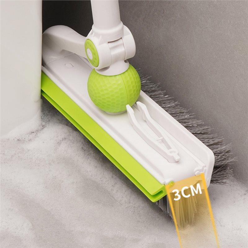 ABBP-Floor Scrub Brush With Long Handle, Stiff Bristle Scrubber For Cleaning Bathroom, Patio, Pool, Kitchen, Wall