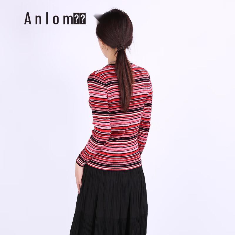 Anlom Women's 100% Silk V-Neck Mid-Sleeve Cardigan