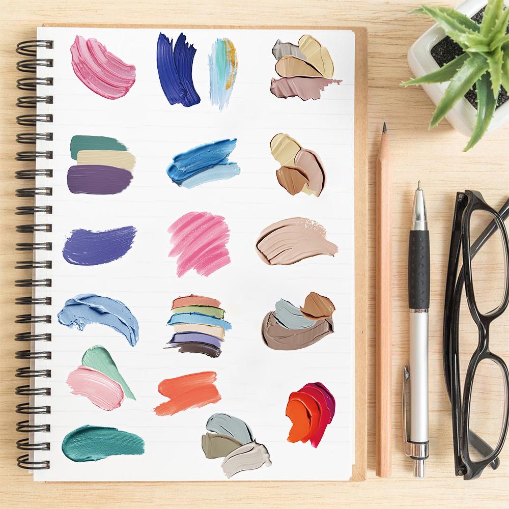 60PCS Dreamy Galaxy Stickers Notebooks Waterproof Aesthetic Cafe Transparent PET Guitars Phone Motorcycle DIY Decorative Sticker