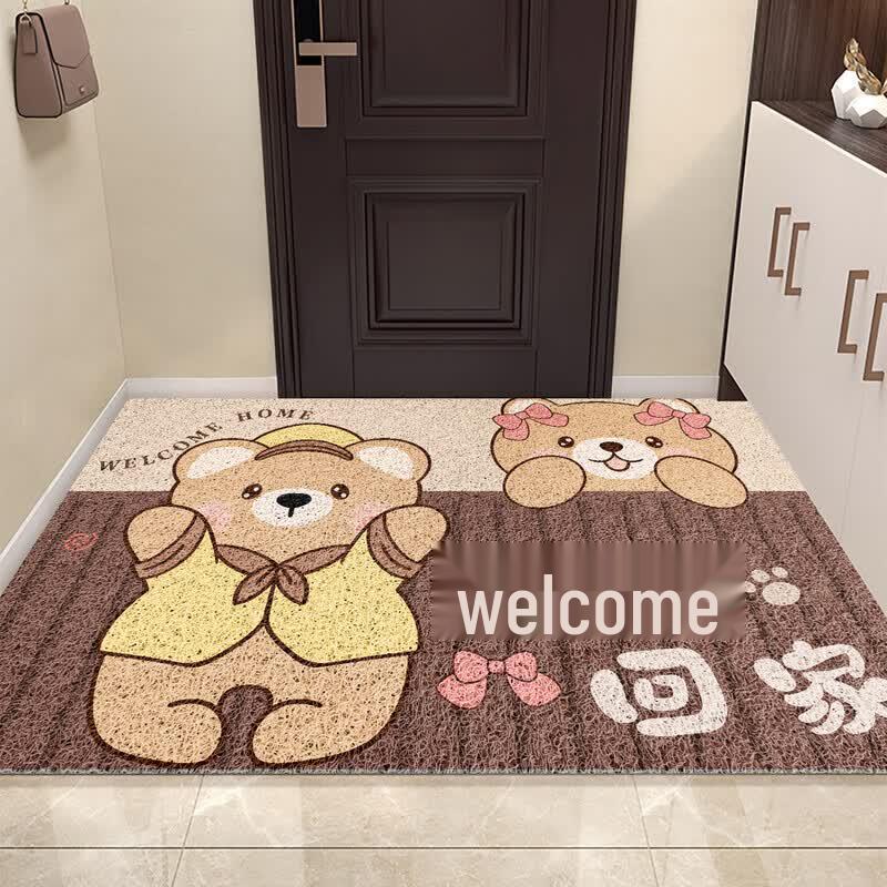 Chuangmaishi Cartoon Silk Loop Entrance Doormat