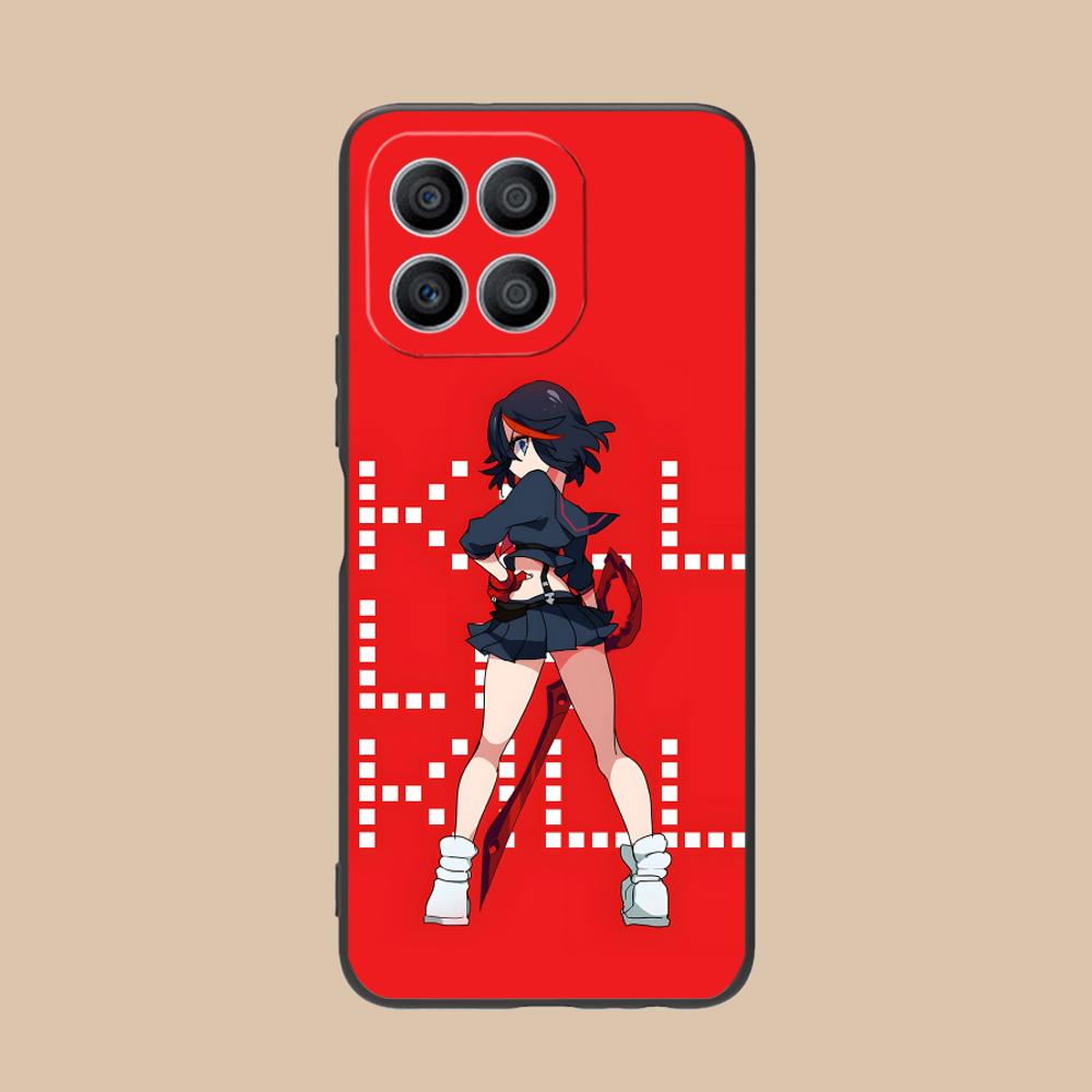 La Kill Ryuko Matoi Phone Case for Honor 90 80 70 60 50 30 20 10 9 8 7 Pro S SE Lite 5G Black Smartphone Cellphones Cover