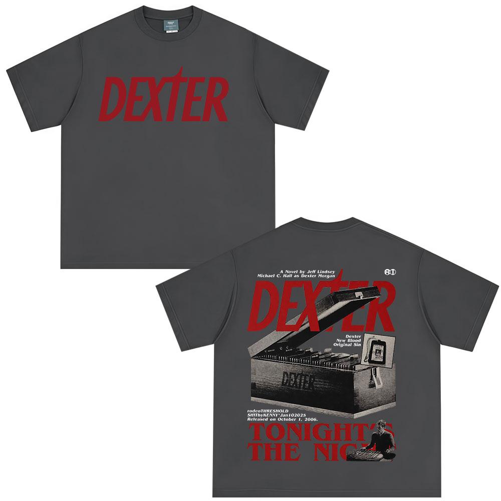 Tricouri Dexter Morgan Tonight's The Night Bărbați Femei Îmbrăcăminte Bumbac Mâneci Scurte Tricouri Oversized Fashion Tricou Vintage