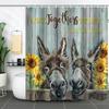 Waterproof Shower Curtain Digital 3D Printing Fun Animal Cat Shower Curtain Partition Curtain Shower Cloth