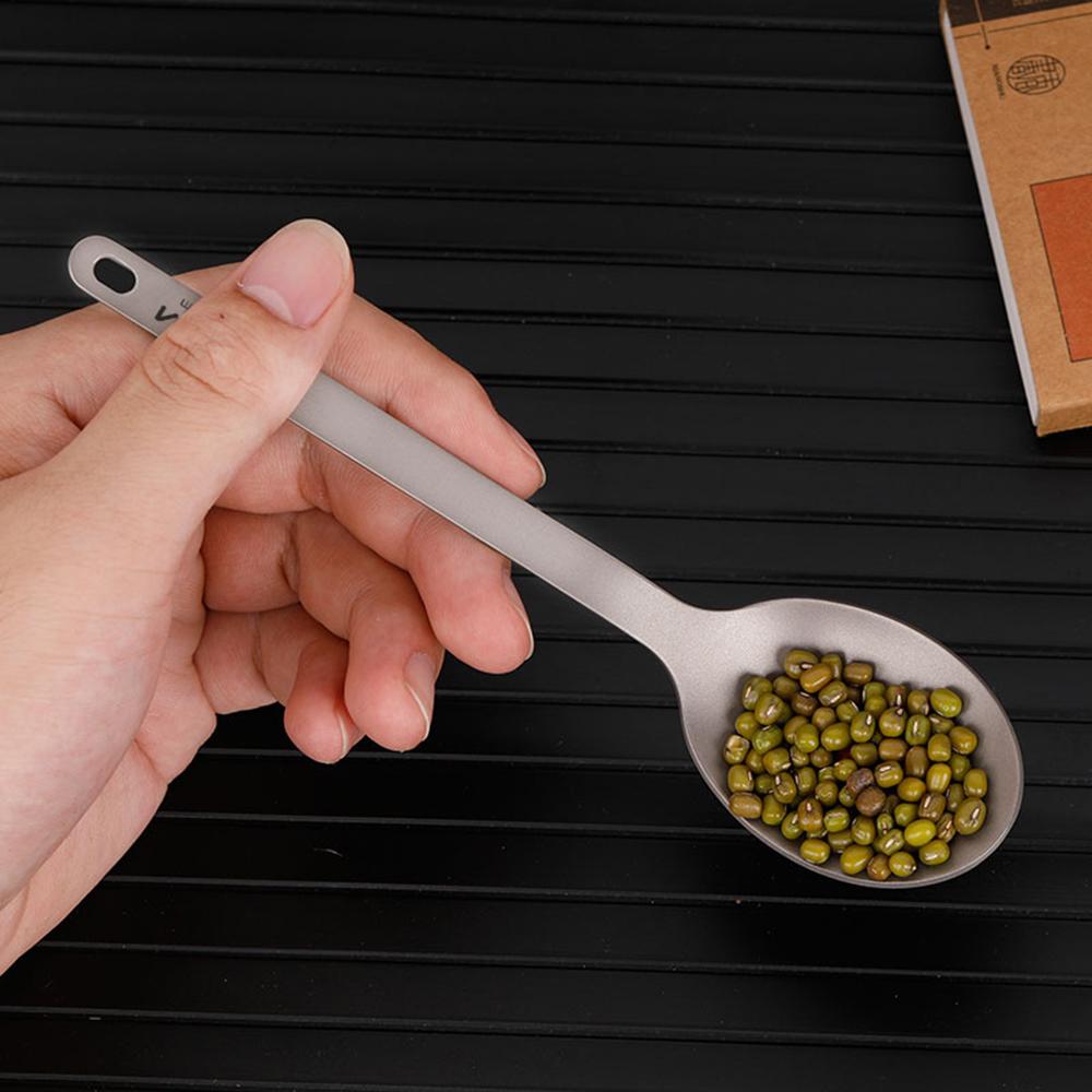 Легкая титановая вилка и ложка Lixada — фото 3