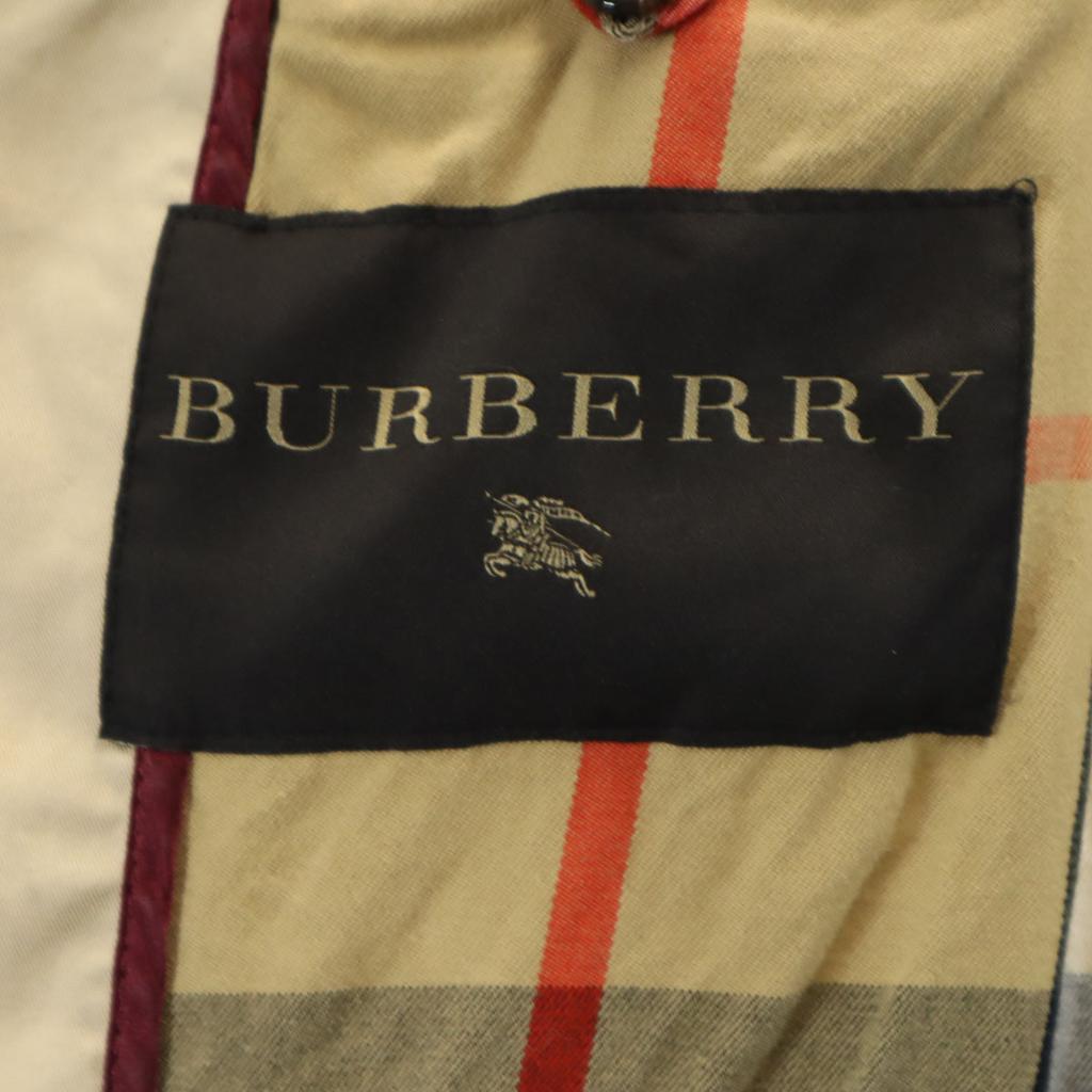 Burberry Made In Italy Trench Coat 40 Beige with Fox Fur Women Used