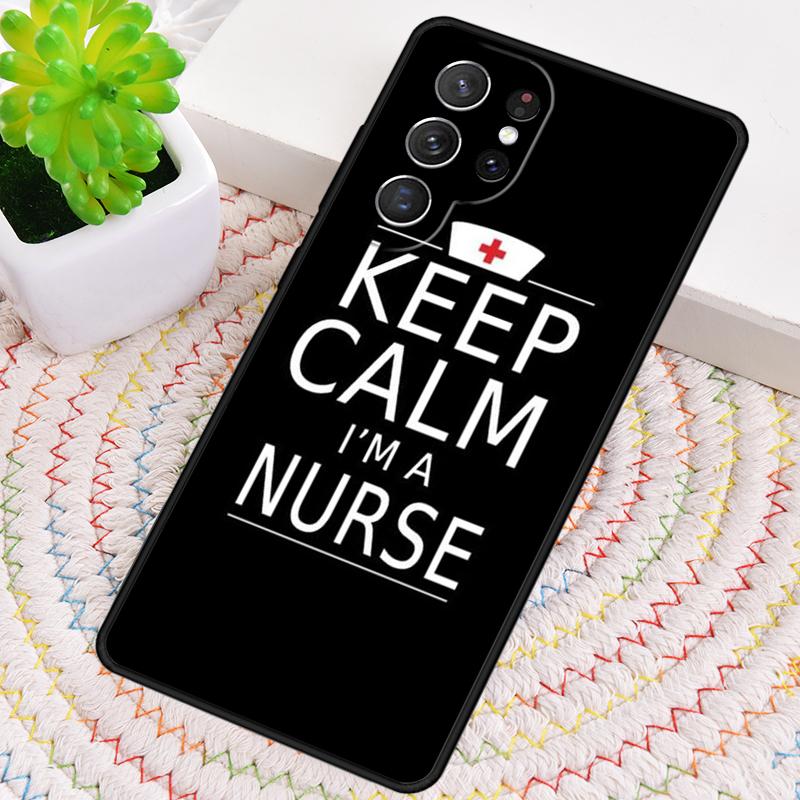 Medicine Keep Calm I'm Nurse soft Silicone Phone Case For Samsung Galaxy note 10 pro S26 S25 S24 S23 S22 S21 Plus Ultra Cover