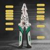 Foldable Wire Stripper Multifunctional Wire Stripper Wire Stripping Pliers Crimper Wire Crimping Tool for Electricians Home DIY