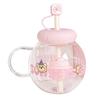 New glass cup girls high value double layer high temperature explosion proof fat planet cup