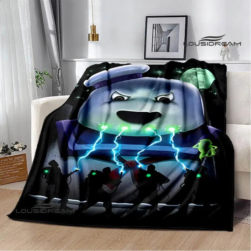 G-Ghostbusters Cartoon-Druckdecke Warme Flanelldecken Weich und Bequem Decke für Zuhause und Reisen Bettwäsche Geburtstagsgeschenk