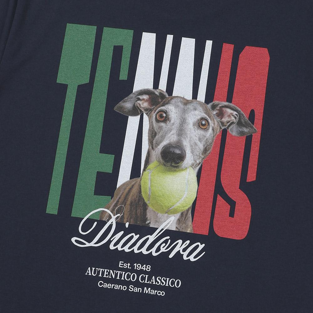 Diadora Biteball Tennis Short Sleeve T-Shirt Navy