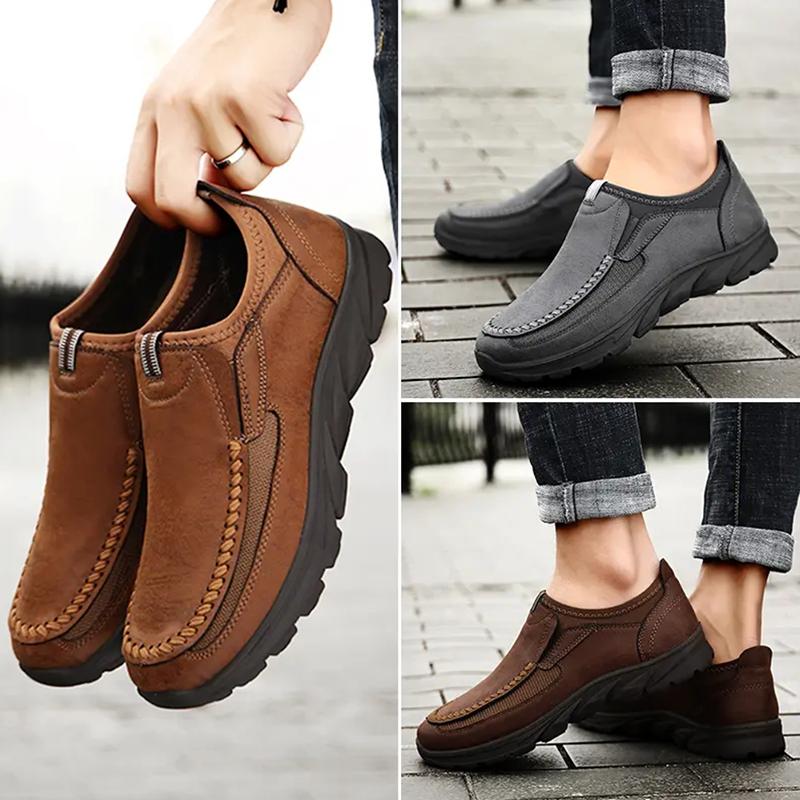 Fashion 2025 Men Casual Shoes Mens Loafers Moccasins Breathable Slip on Retro Driving Shoes Men Sneakers Size 39-48 botas para hombre