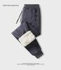 Men's Winter Thick Lambskin Plush Pants - Loose Straight Fit, Warm Cotton, Casual Sports Style, Large Sizes Available