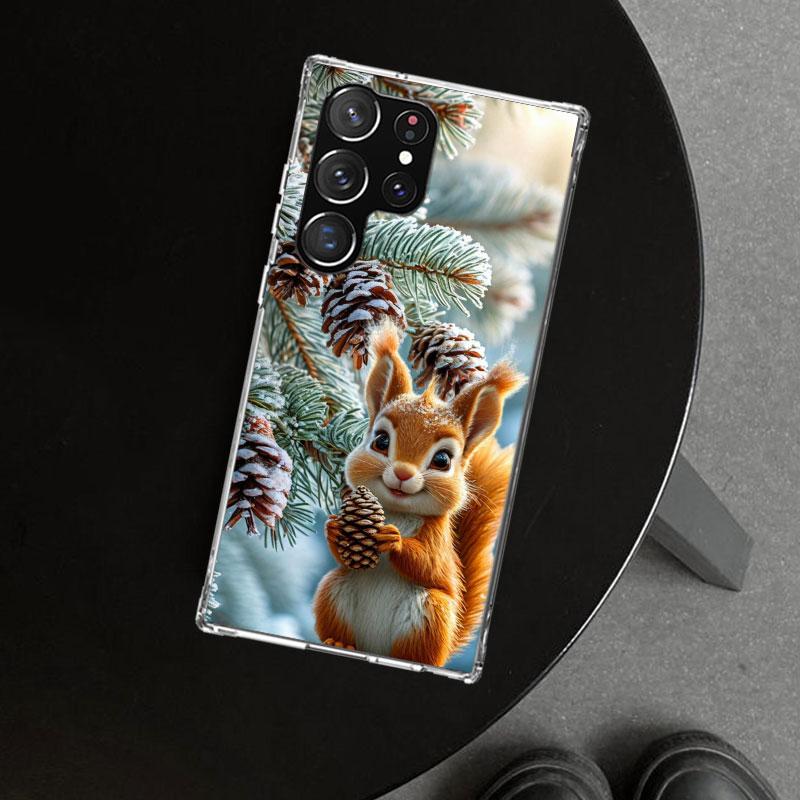 Animal Squirrel Phone Case Cover for Samsung Galaxy S26 S25 Edge S24 S23 Ultra S22 Plus S21 FE S20 + Art Customized Fundas Galax