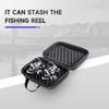 New Shockproof and Waterproof Fishing Bag Can Hold 1-2 Fishing Reels, Rotating Fishing Reel Box Cover, Leather Fishing Reel Bag, Fish Gear Storage Box