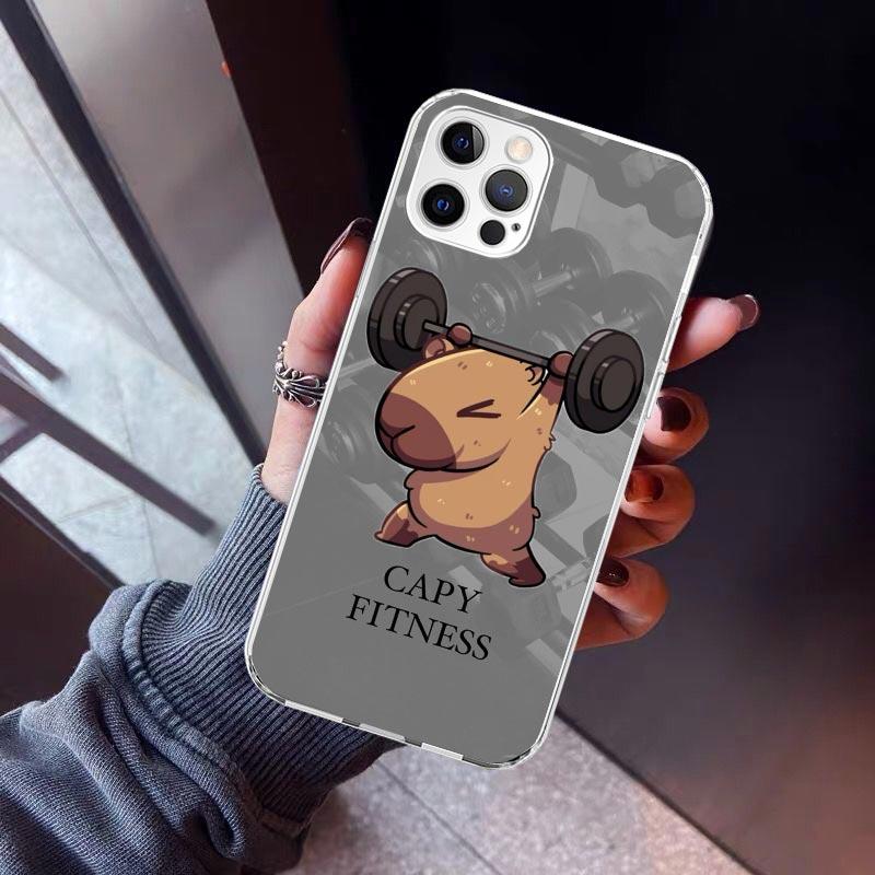 

Funny Capybara Cartoon Animal Phone Case For iPhone 17 Air 11 13 Mini 14 15 Plus 16 12 Pro Max 16E SE 7 8 Pattern Soft TPU Back iPhone 8 Plus
