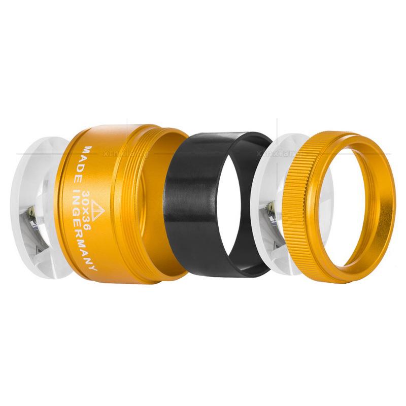 Optical Magnifying Glass 30x36  Portable Pocket Electronics Magnifyier For Jewelry Coin Stamps Watch Repair Magnifying Glass