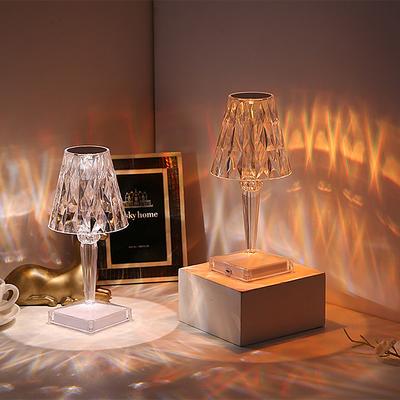 Modern Creative Night Light Nordic Luxury Crystal Decor Table Light Bar Table Study Bedroom Personalized LED Small Book Light