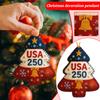 250th Anniversary Non-woven Material Package Christmas FeltCloth DIY Christmas Tree Pendants Holiday Gift Decorations