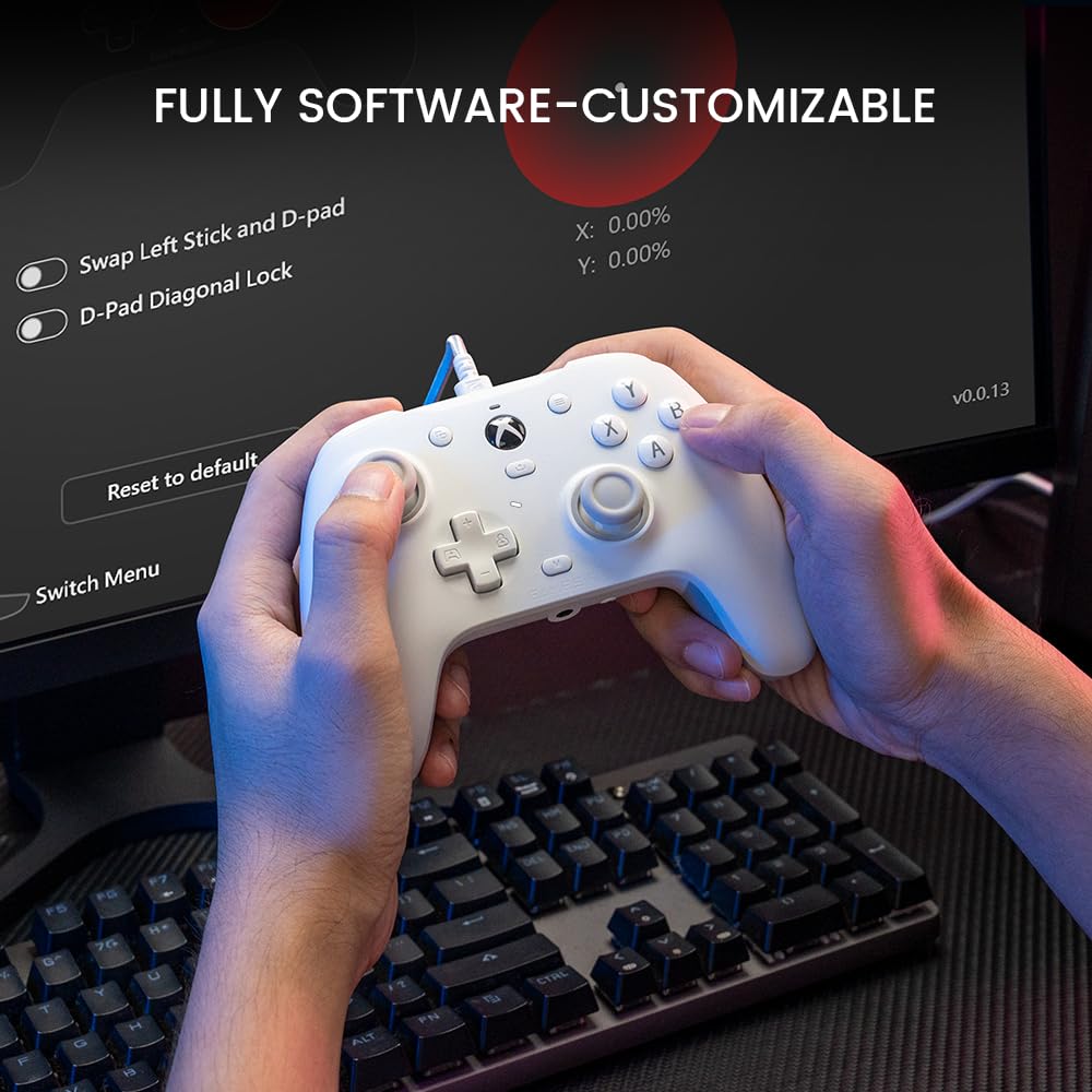 GameSir G7 HE Wired Game Controller for Xbox Series Xbox and Windows PC Controller Gamepad with Hall Effect Sticks XS, One, 10/11, (White)