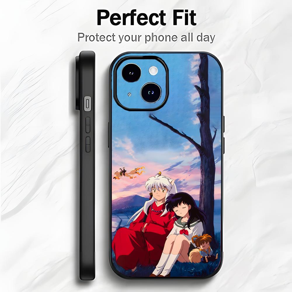Classic Fantasy Japanese Anime I-Inuyasha Phone Case Phone Case Soft Packaging Lightweight For iPhone17 16 15 14 13ProMax