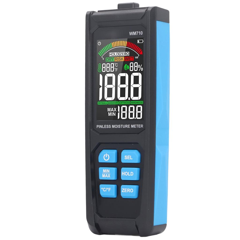 Pinless Moisture Meter Digital Wood Moisture Detector Wall Humidity Sensor for Building Materials