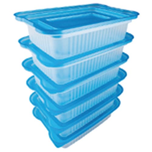 MI Creations Förvaringsbehållare, Tillverkad i Japan, Fryssäker och Mikrovågssäker, 200 ml, Set om 6, 28862