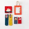 3D Cartoon Christmas Stocking Gift Set: Cute Mid-tube Women’s Socks for Autumn & Winter
