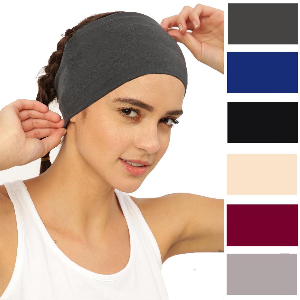 Women's Retro Elastic Yoga Headband - Sweat-Absorbing, Sweat-Proof Sport Hair Accessory