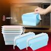 Silicone Reusable Fresh-Keeping Bag Foldable Food Meal Prep Storage Container Makeup Gym Bag for Travel Heat Resistant Lunch Box