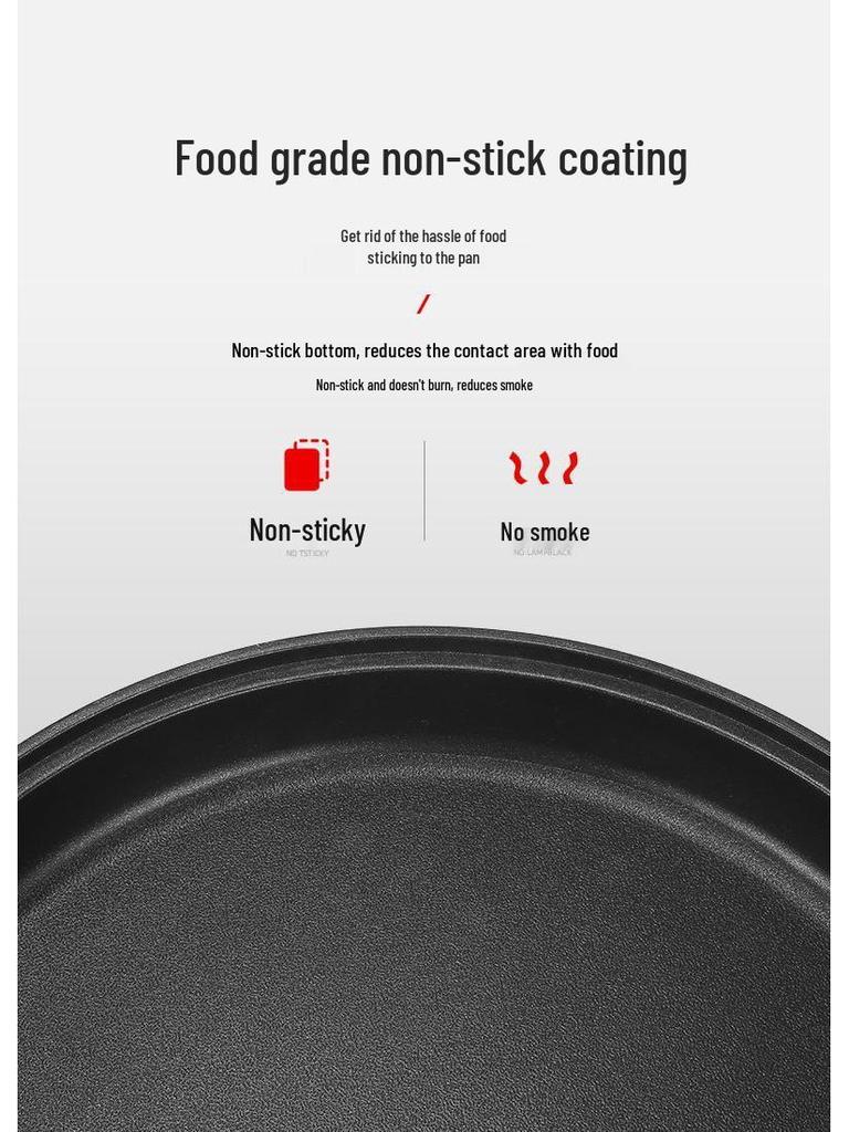 Extragroße antihaftbeschichtete elektrische Grillplatte: Multifunktionale Pfanne zum Frittieren & Backen für Pfannkuchen & Roti